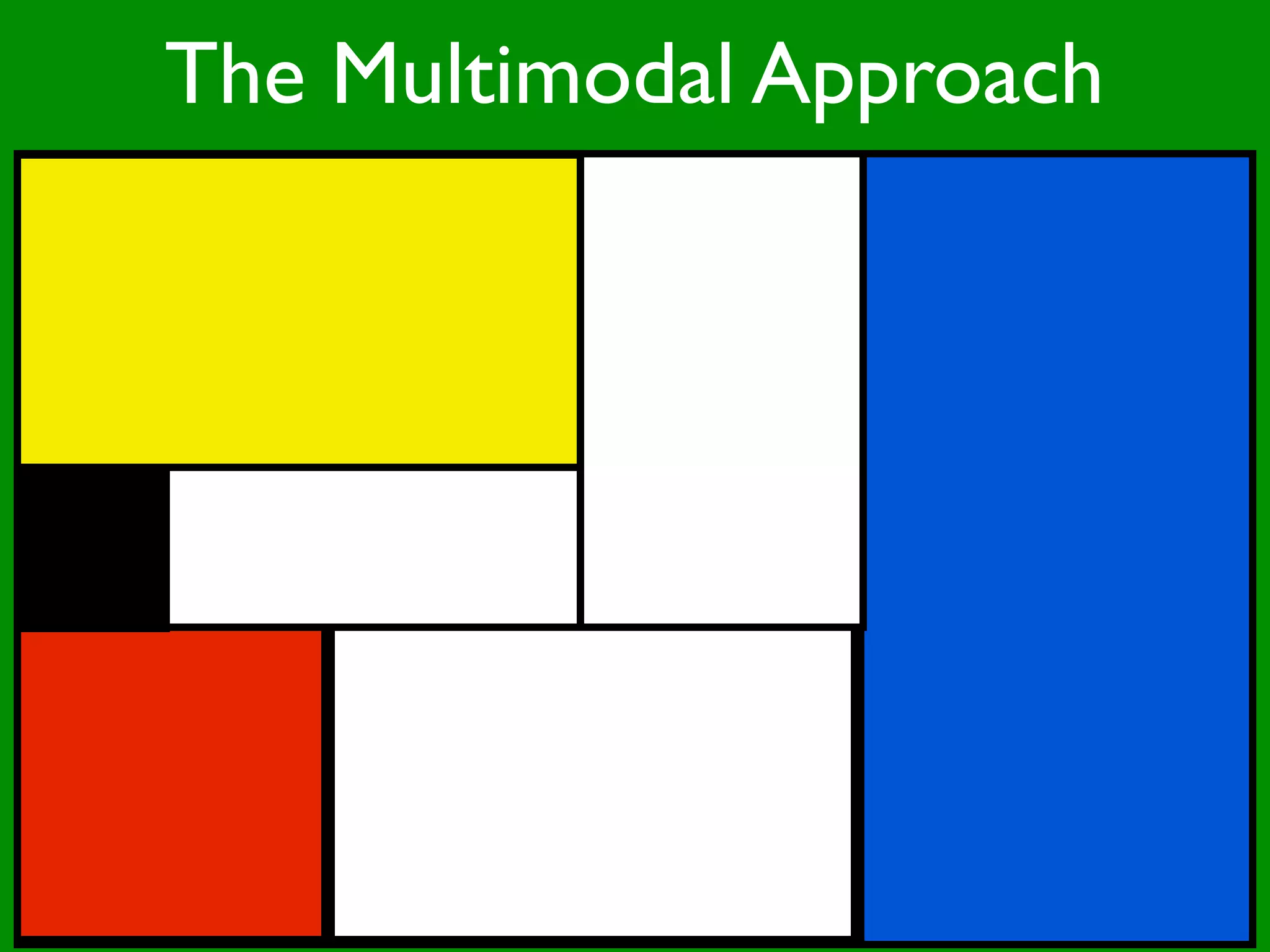 The Multimodal Approach
 