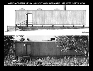 ARNE JACOBSEN SIESBY HOUSE LYNGBY, DENMARK 1959 WEST NORTH VIEW
 