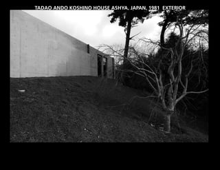 TADAO ANDO KOSHINO HOUSE ASHYA, JAPAN, 1981 EXTERIOR
 