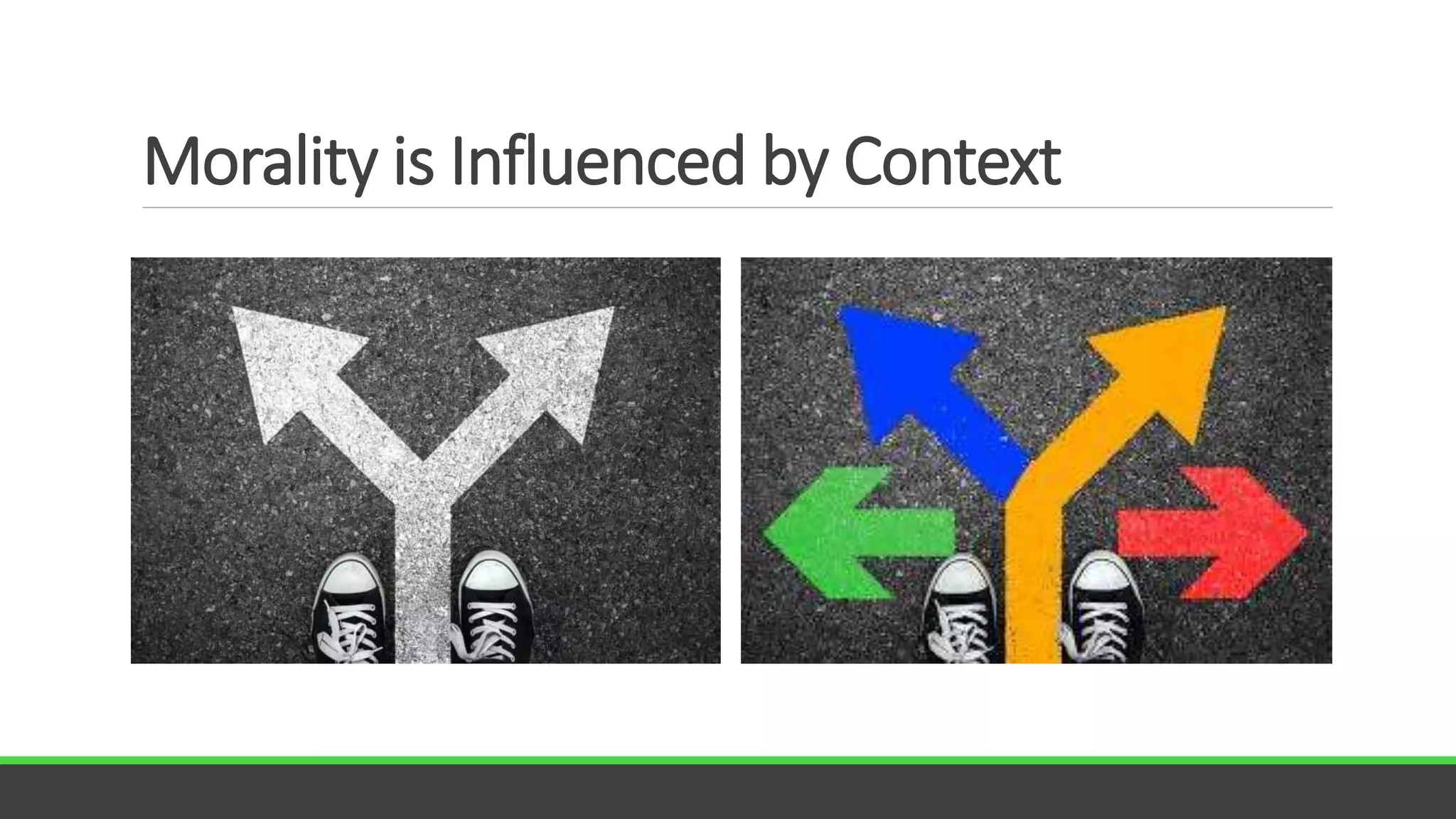 Morality is Influenced by Context
 