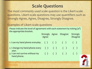 Week6 7a- developing a questionnaire | PPSX