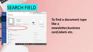 GETTING STARTED WITH MS WORD | PPTX