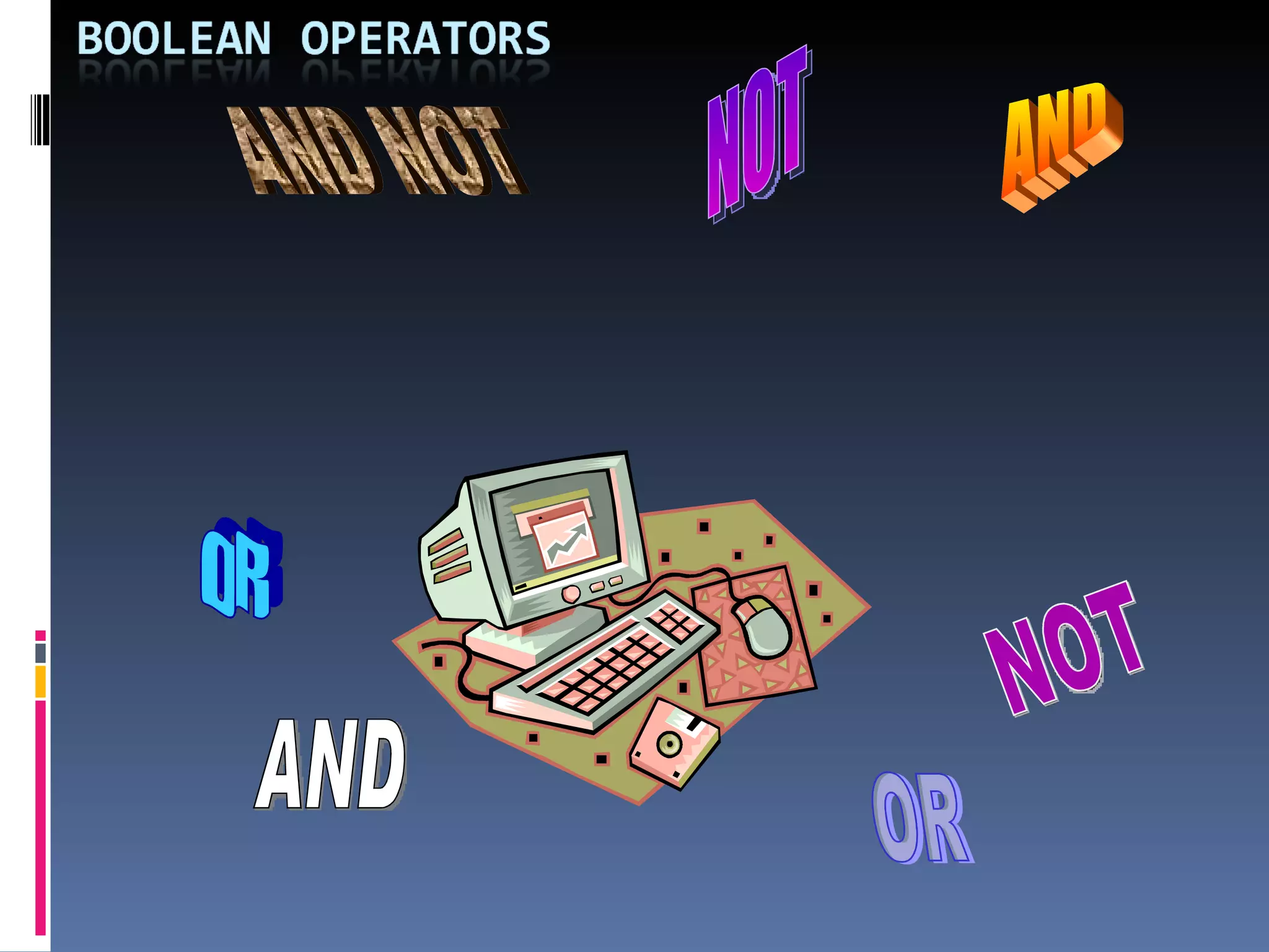 AND NOT OR AND NOT AND NOT OR 