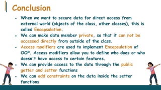 Comprehensive Guide to Data Encapsulation in Object-Oriented ...