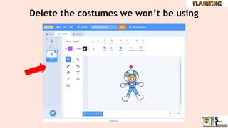 Delete the costumes we won’t be using
 