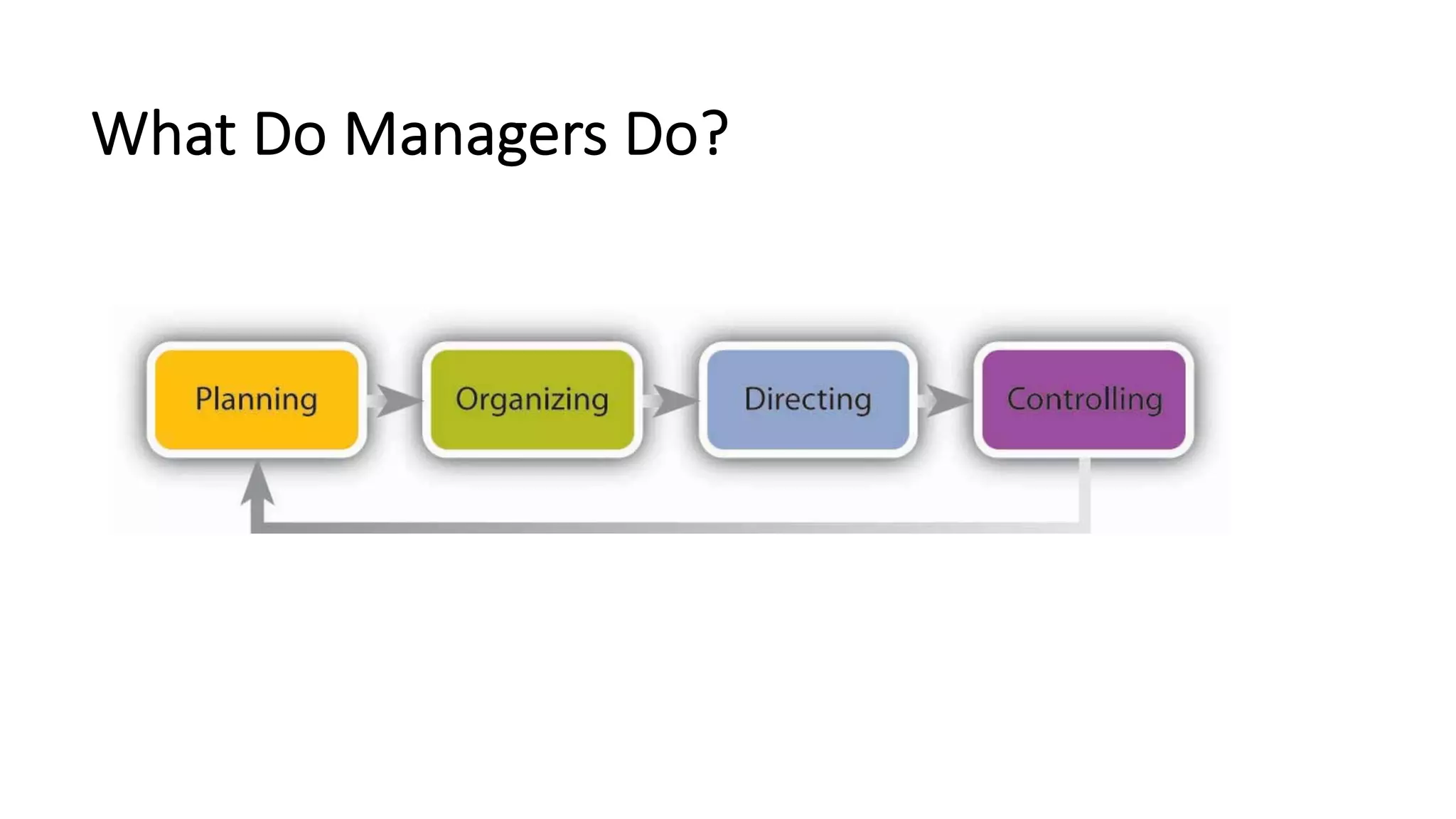 What Do Managers Do?
 