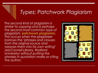Week6plagiarismppt eng1060 ppt | PPT