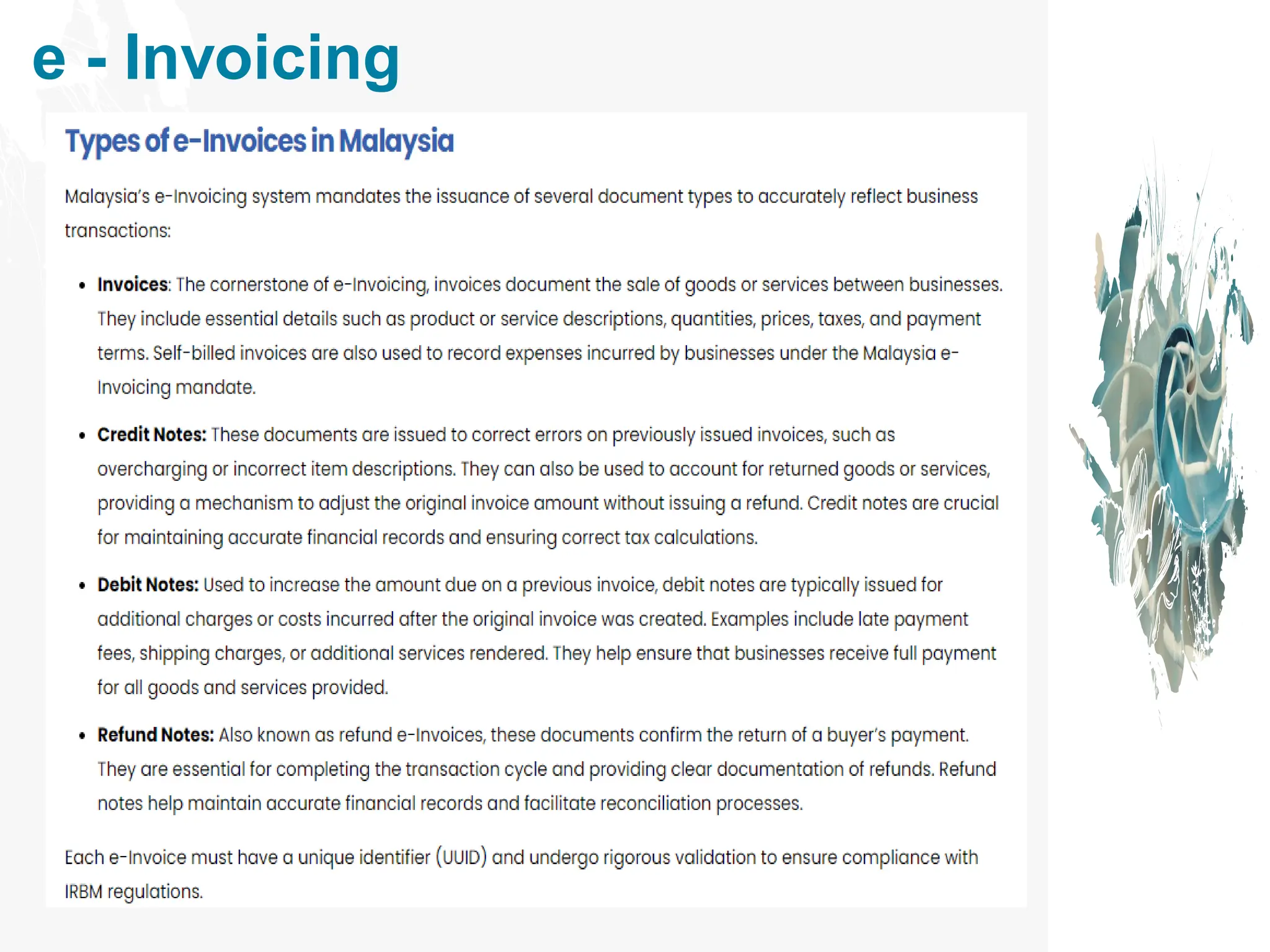 e - Invoicing
 