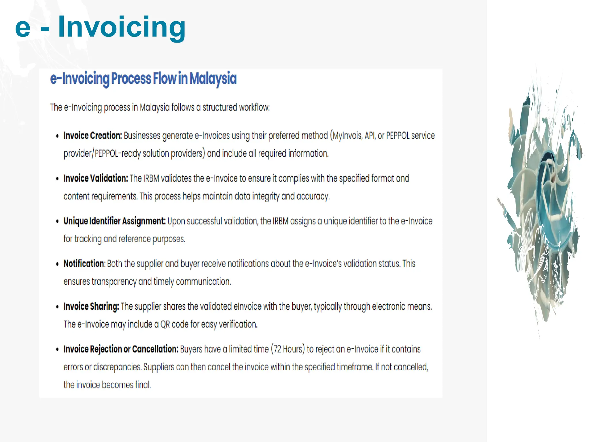 e - Invoicing
 