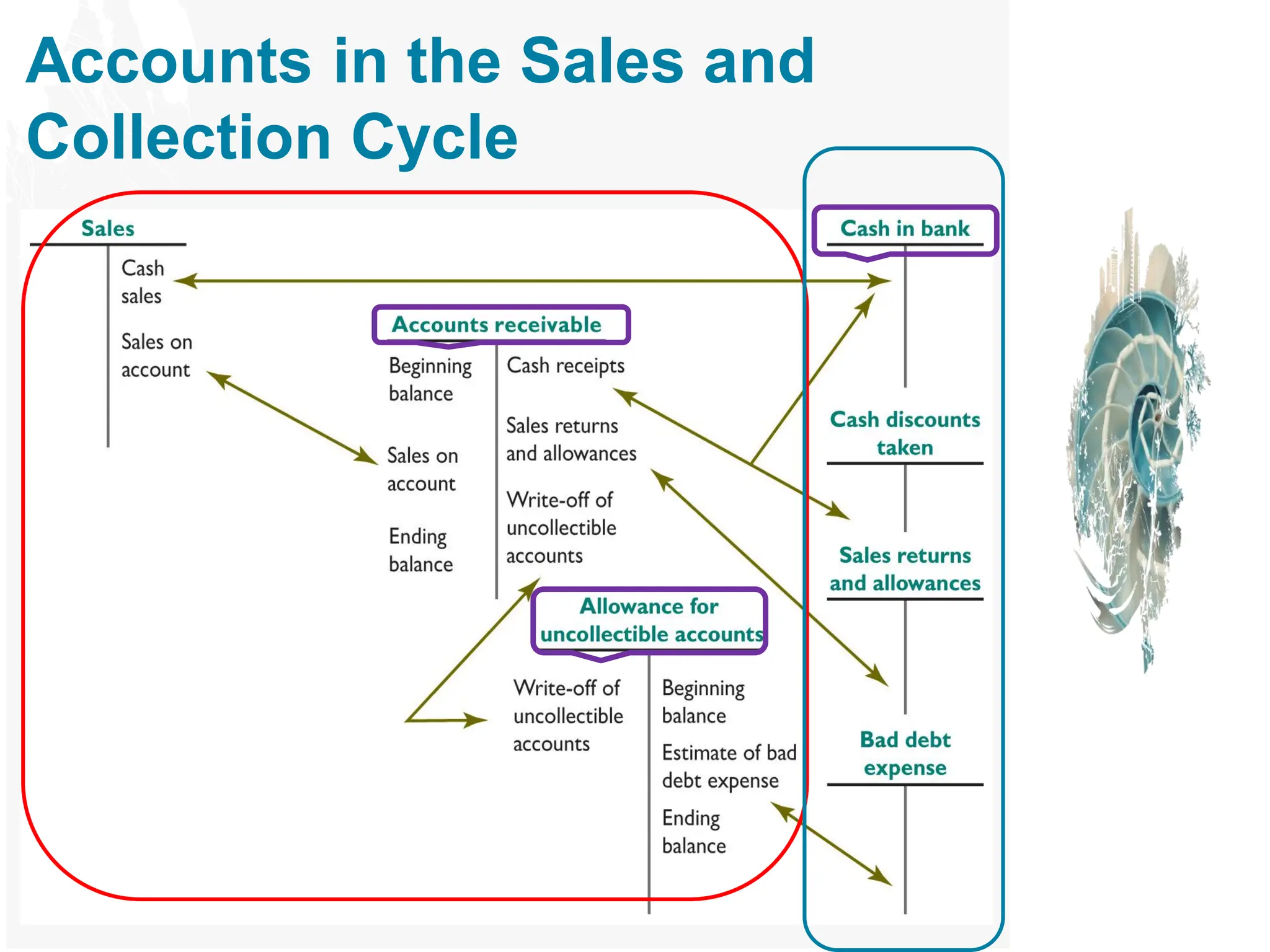Accounts in the Sales and
Collection Cycle
 
