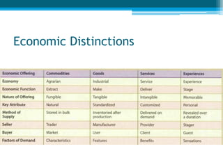 Economic Distinction Week 6 the tourist experience | PDF