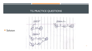 THEORY OF AUTOMATA WEEK 6 PPT. TRANSITION GRAPHS | PPTX