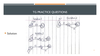 THEORY OF AUTOMATA WEEK 6 PPT. TRANSITION GRAPHS | PPTX