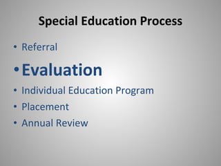 Notes on Special Education | PPT