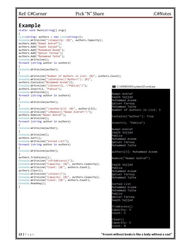 Array and Collections in c
