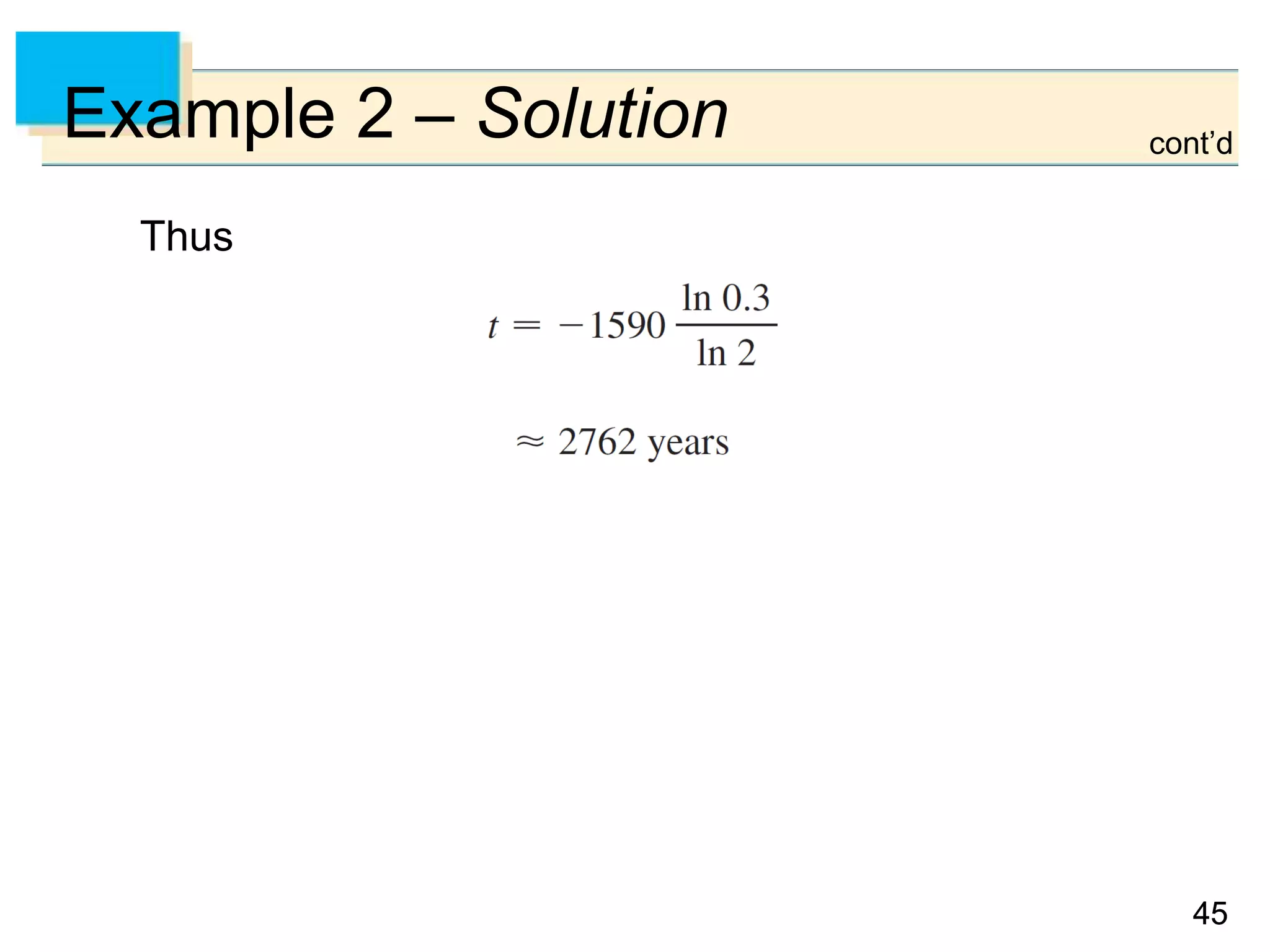 4545
Example 2 – Solution
Thus
cont’d
 
