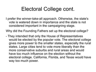 How is the President elected? 