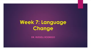 LIN101 Week 7.1 | PDF