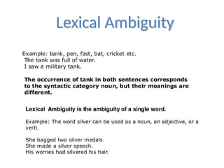 Lexical Ambiguity