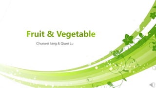 Chunwei liang & Qiwei Lu
 