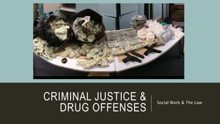 CRIMINAL JUSTICE &
DRUG OFFENSES
Social Work & The Law
 