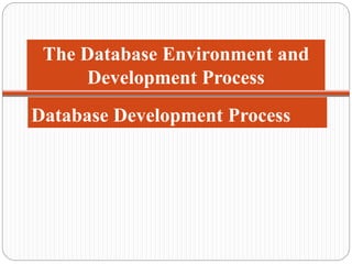 Week 7 Database Development Process | PPTX