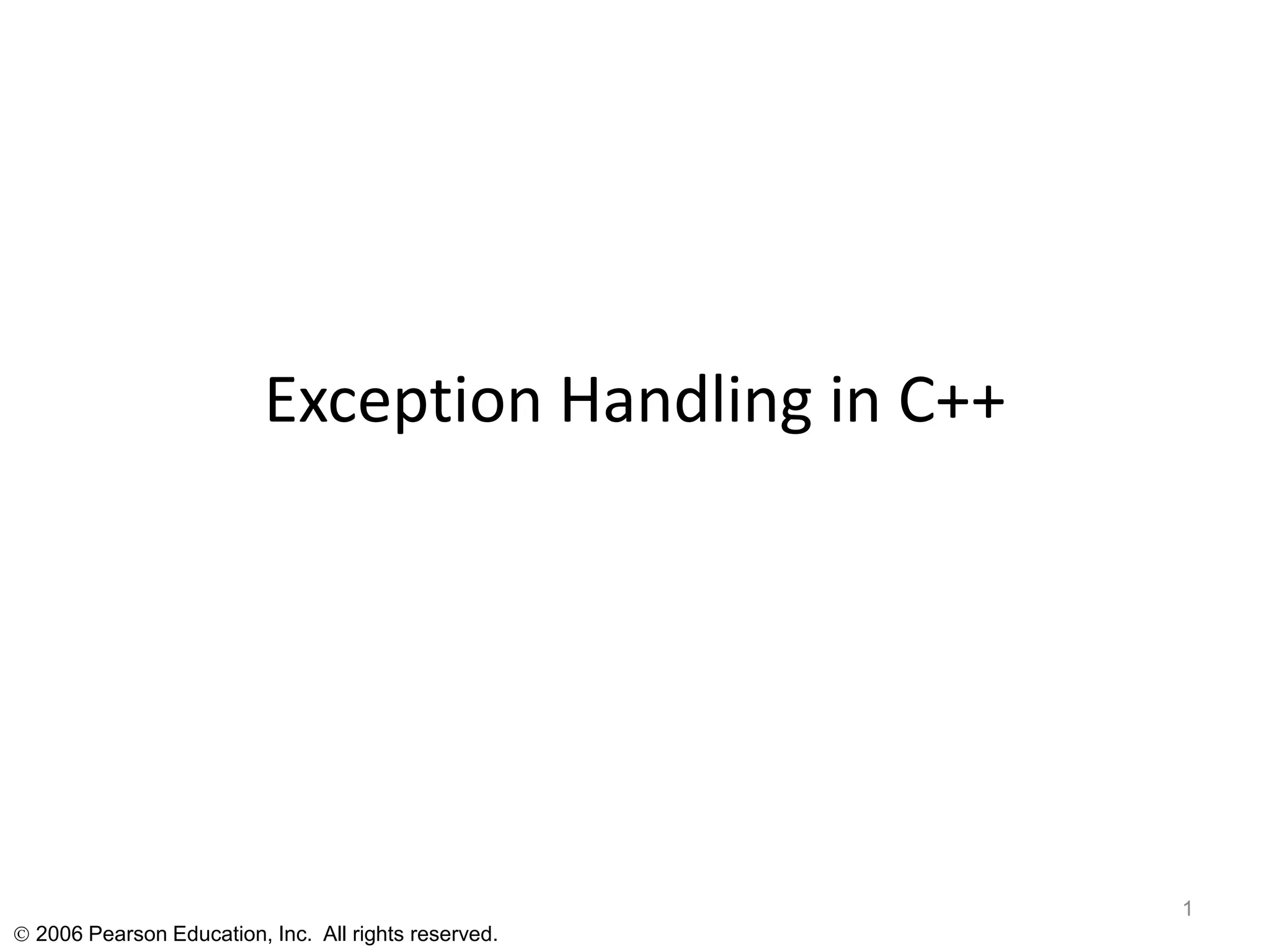 Exception Handling | PPT
