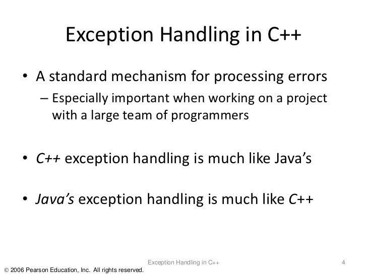 Exception Handling