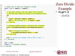 Exception and Error Handling in C++ - A detailed Presentation | PPT