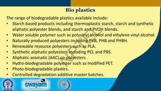 Innovative Approaches to Plastic Waste Management: Bioplastics and ...