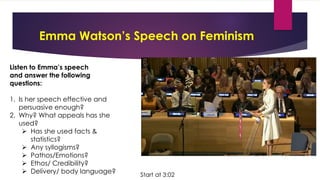 persuasive speech on feminism