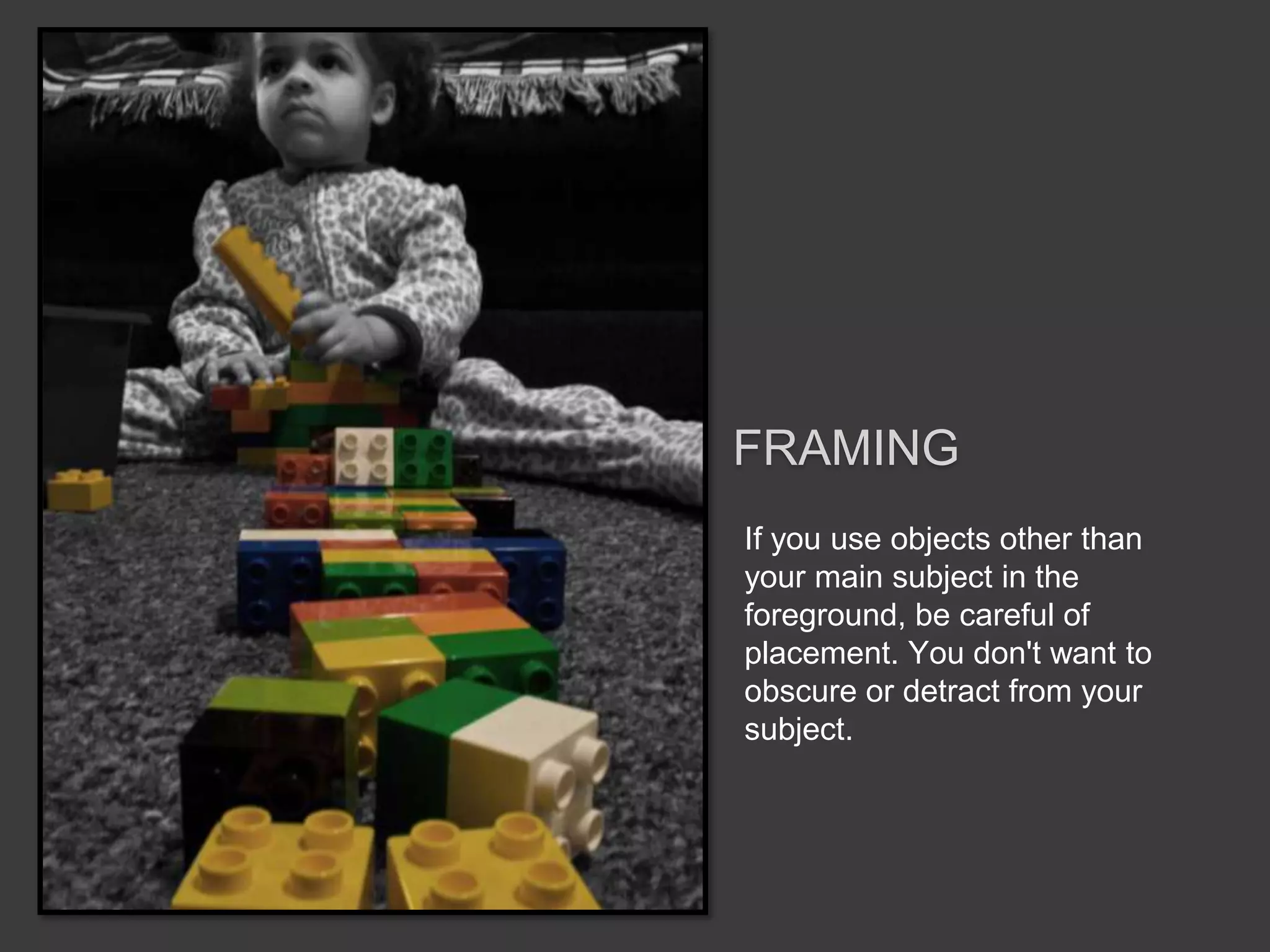 Think about the essence of what you are photographing and work closer and closer until you have isolated and captured it. 