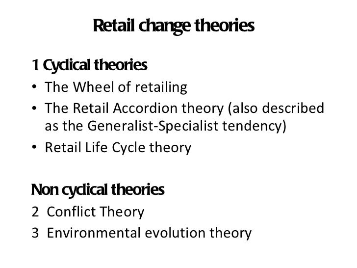 Week 7 retail change theories
