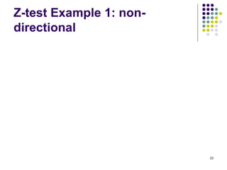 Z-test Example 1: non-
directional




                         23
 
