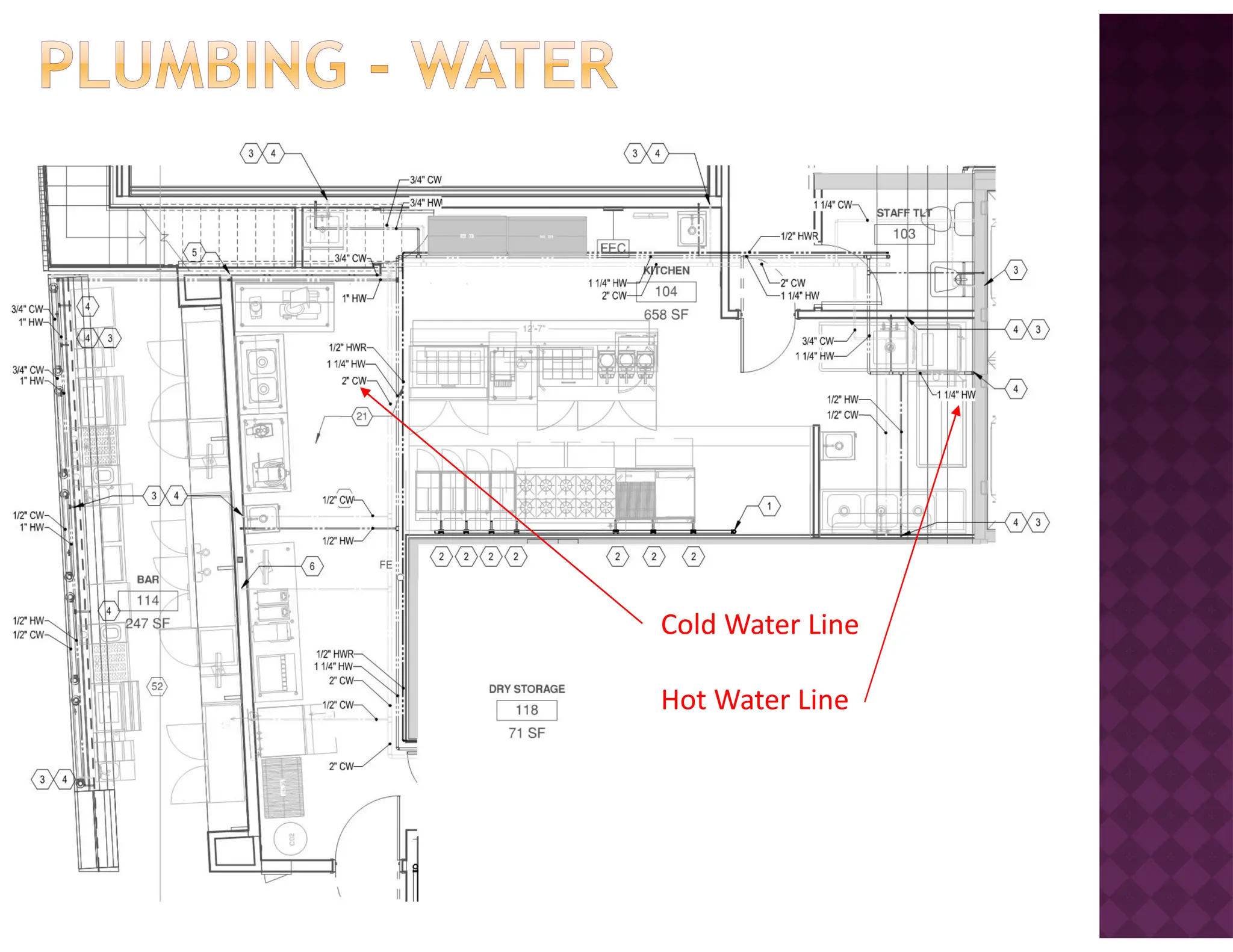 Cold Water Line
Hot Water Line
 