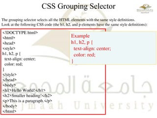 working with internet technologies using CSS | PPT