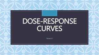 C
DOSE-RESPONSE
CURVES
Week 8
 
