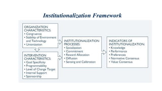 Institutionalization Framework
 