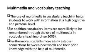 Teaching vocabulary to young learners--- | PPTX