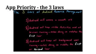 App Priority - the 3 laws
 