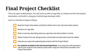 Final Project Checklist
 