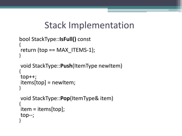 Stack Data Structure | PPT