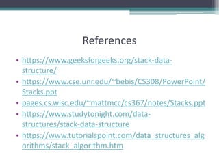 Stack Data Structure | PPT