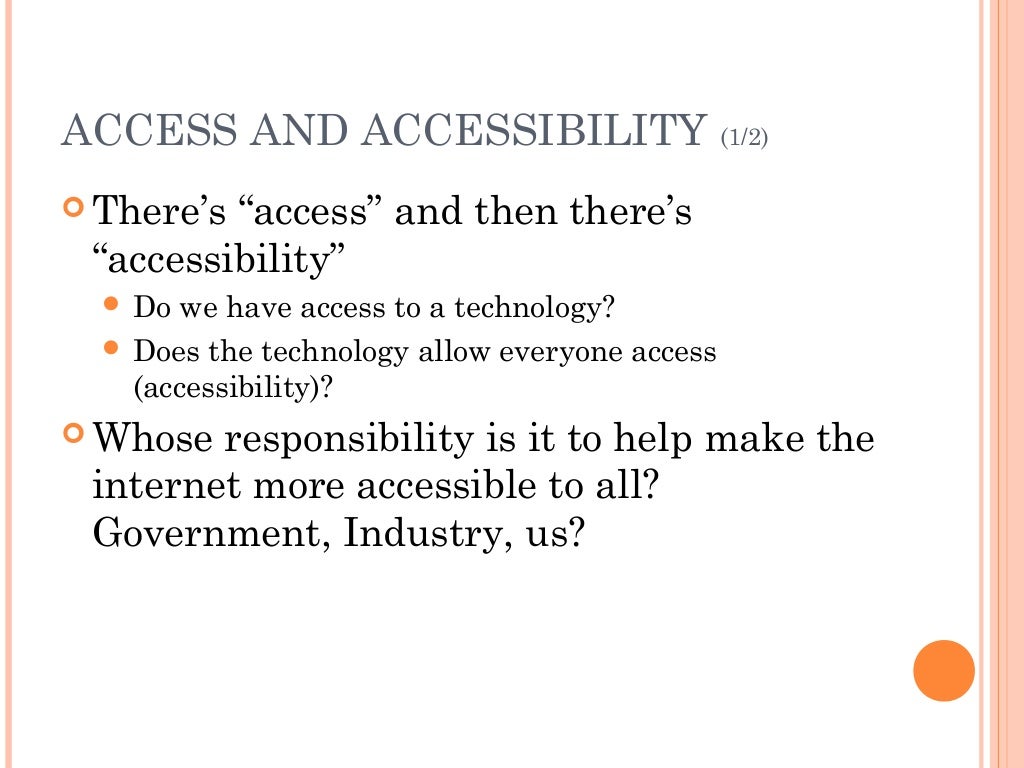 Access & Digital Divide