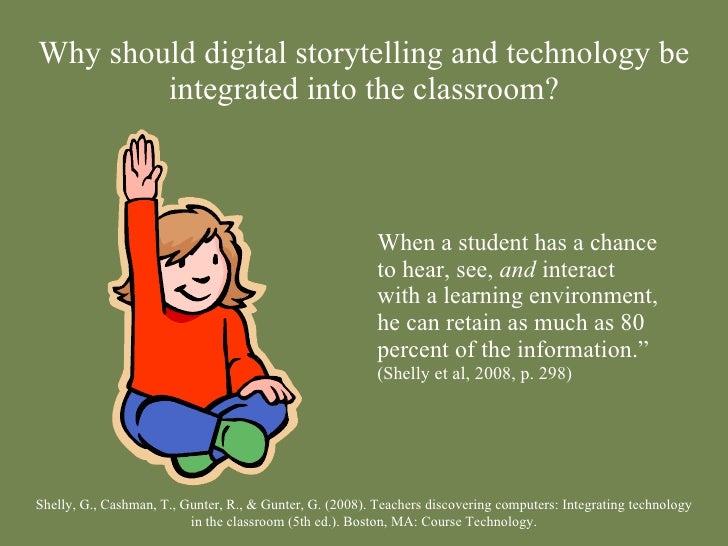 How digital storytelling might benefit current/future students