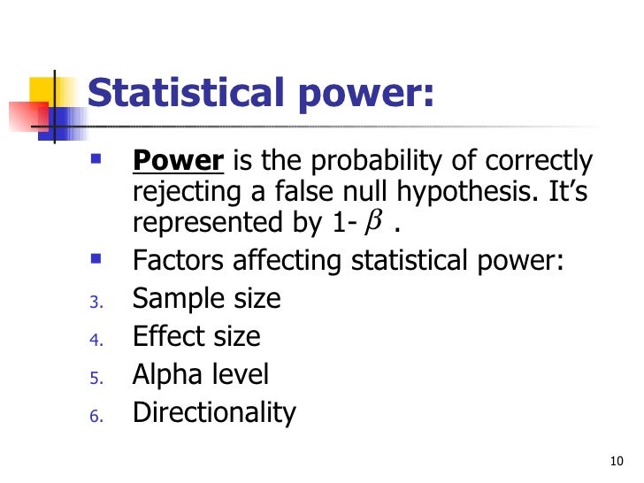 Error And Power