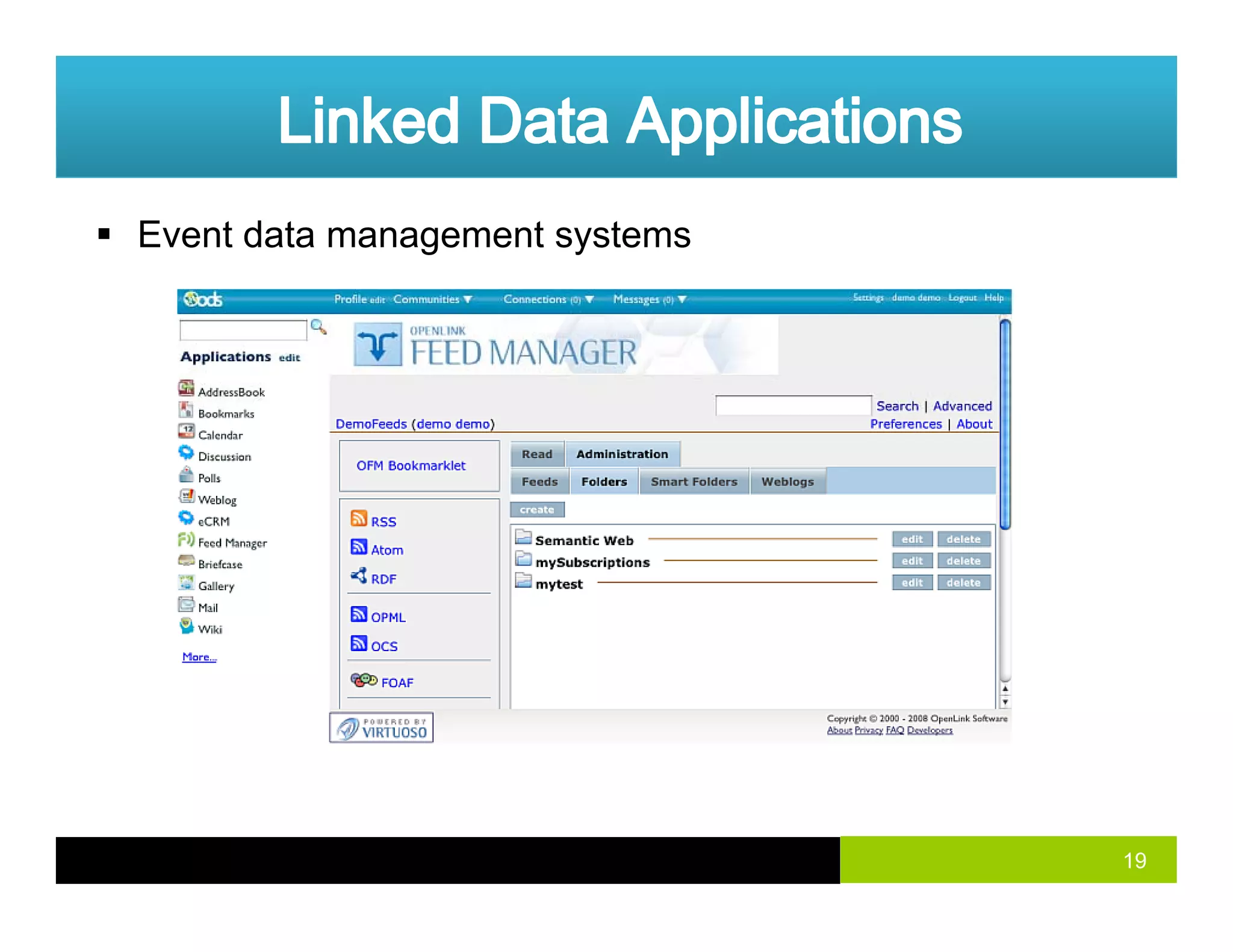 Event data management systems
19
 