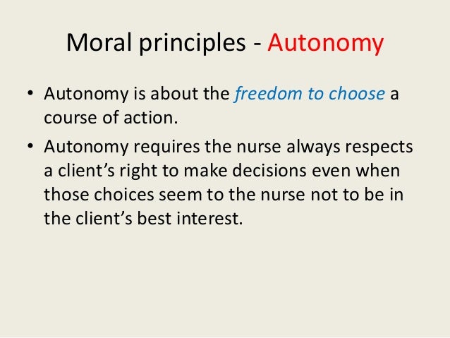 Concept Of Autonomy In Nursing