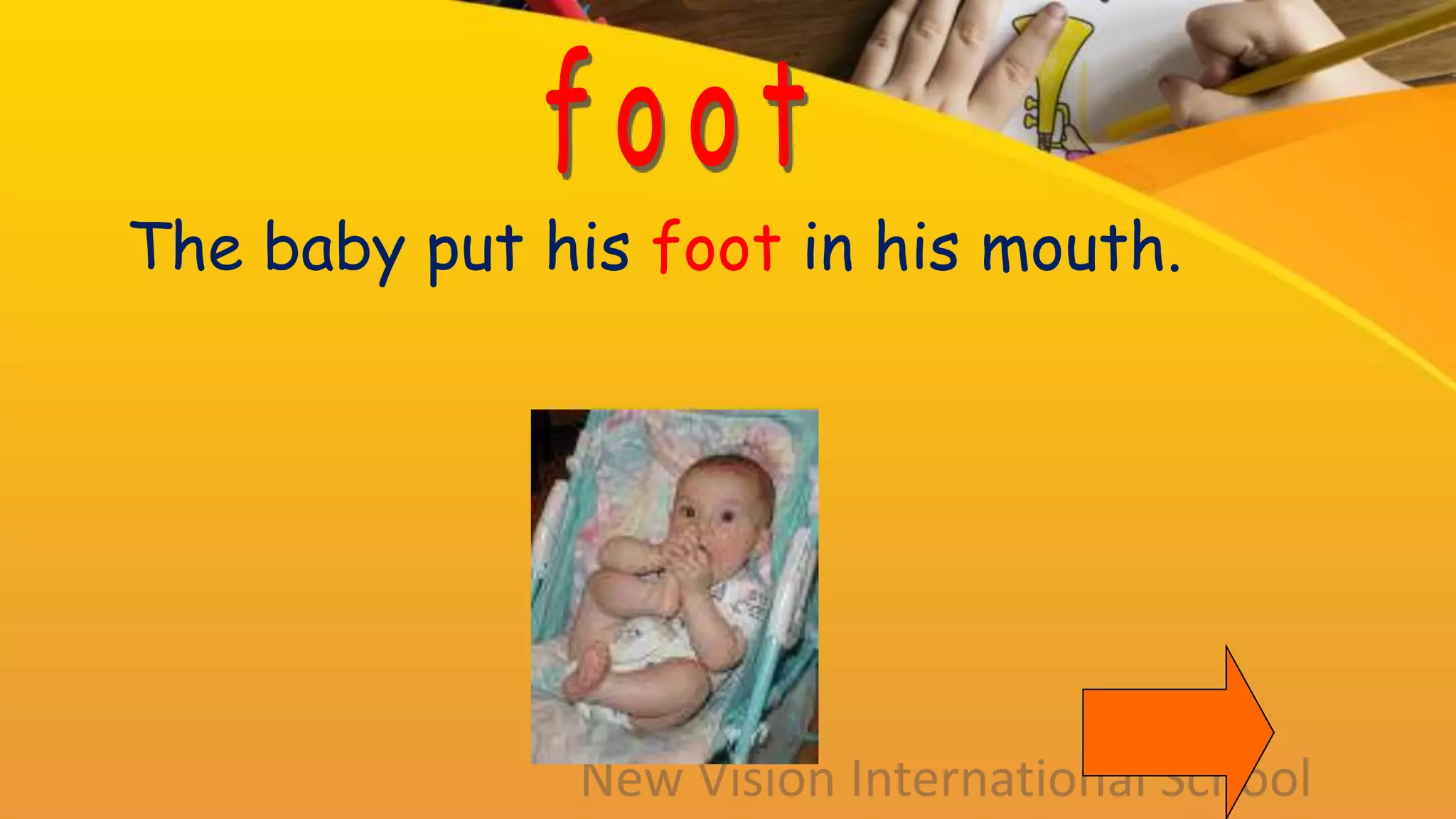 The baby put his foot in his mouth.