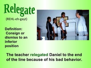 Relegate Definition
